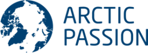 Arctic PASSION logo blue on white