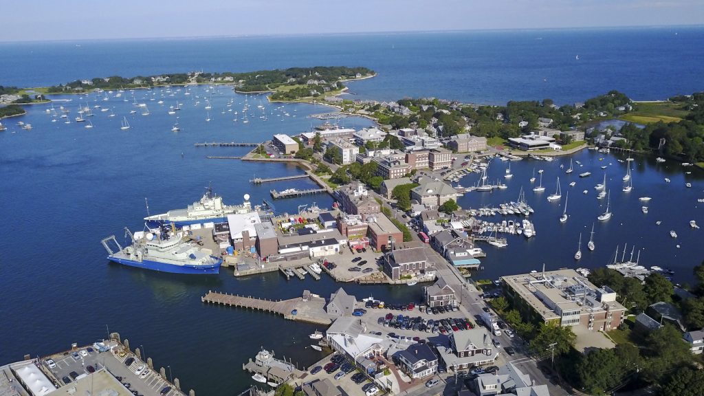 Illustrative image of harbor area in Woods Hole