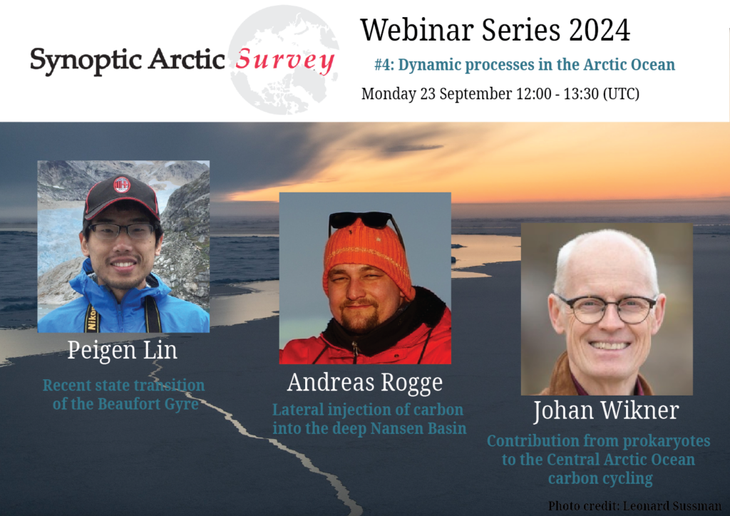 Announcement of webinar #4: Dynamic processes in the Arctic Ocean